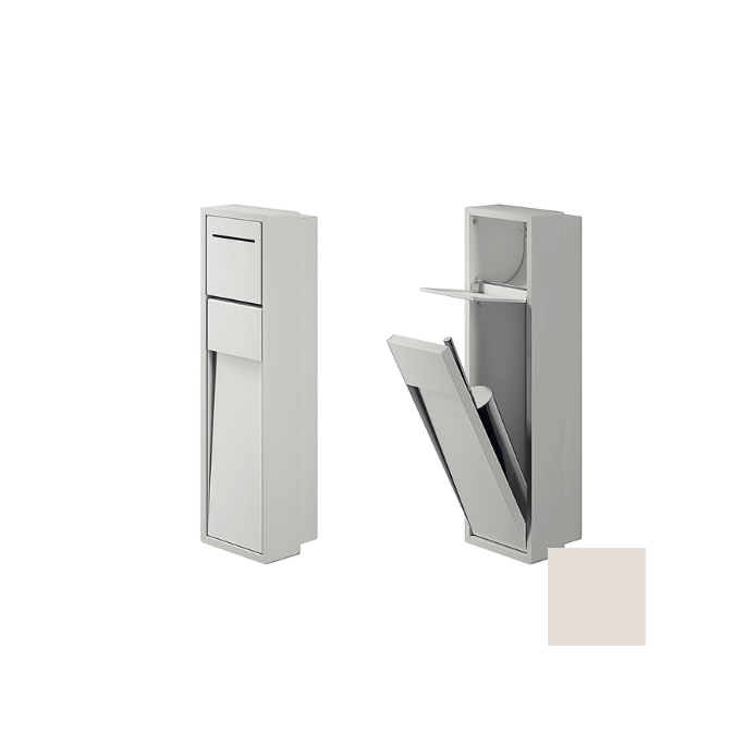 Inda MY Secret A8086AMP recessed niche with toilet roll holder and toilet brush holder 190x660mm matt perla