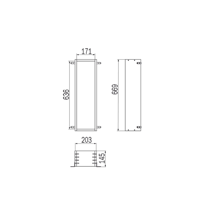 Inda MY Secret VT00301000 subframe for A8085A and A8085B built-in niche