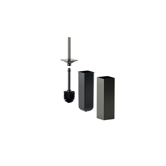 Inda MY Way AV114BMB toiletborstelgarnituur geborsteld gun metal