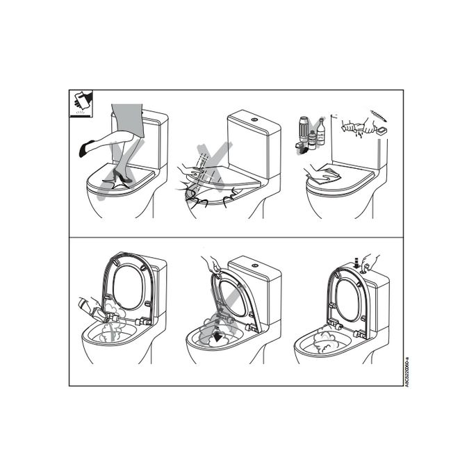 Roca Dama Compact A80178C004 toiletzitting met deksel wit