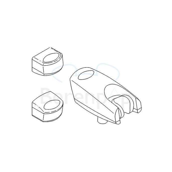 Damixa Excel 2392000 glijstuk + reparatieset voor glijstang chroom