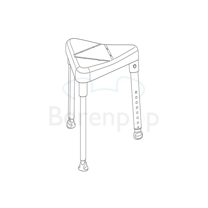 Etac Edge 81801010 shower stool gray