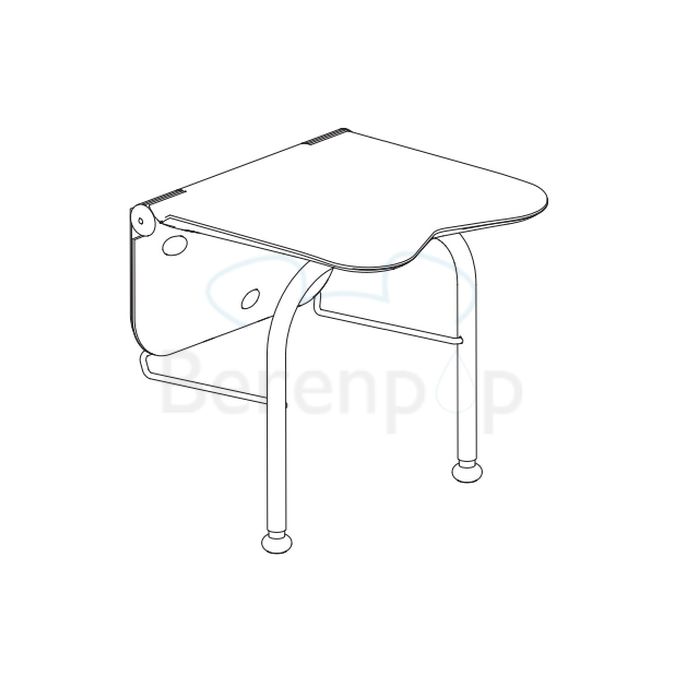Etac Relax 81703030 Duschsitz mit Stützfüßen weiß