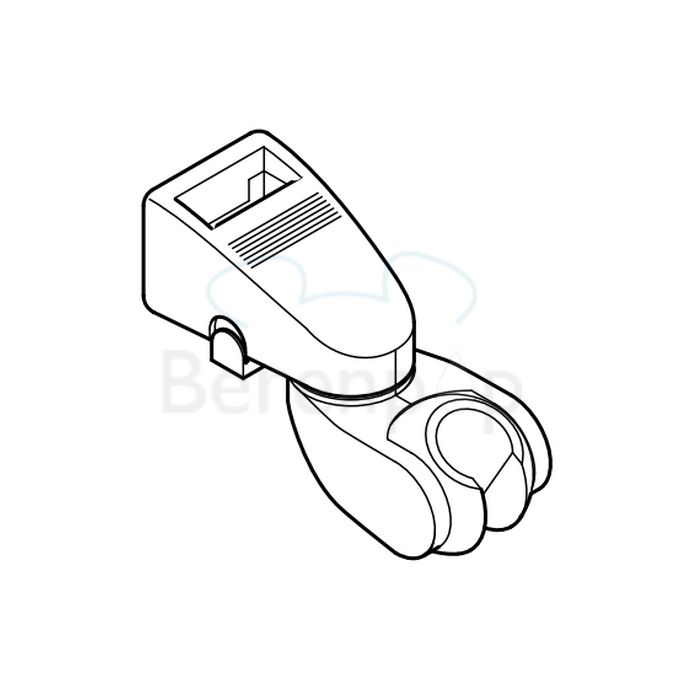 Hansgrohe 96170000 glijstuk voor Unica'E glijstang mat chroom