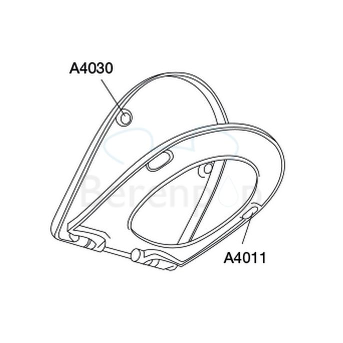 Pressalit 345 938000-D02999 toiletzitting met deksel wit