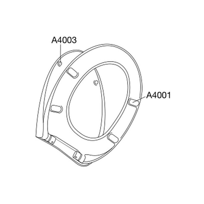 Pressalit 722 722000-D74999 toiletzitting met deksel wit