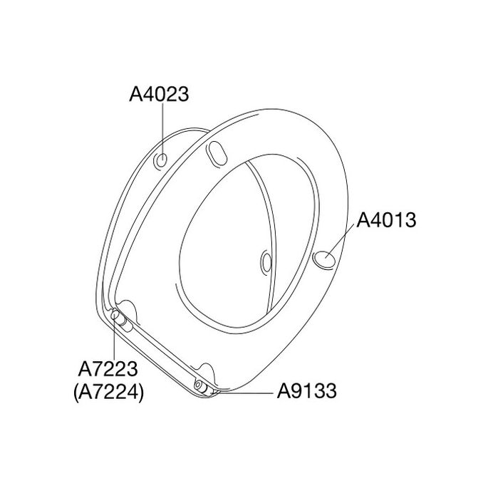 Pressalit Dania 982000-B47999 WC-Sitze mit Deckel weiß