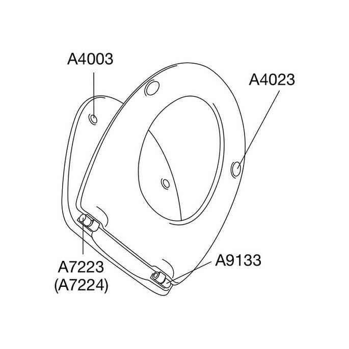 Pressalit Pinocchio (Kinderzitting) 212000-BB5999 toiletzitting met deksel wit