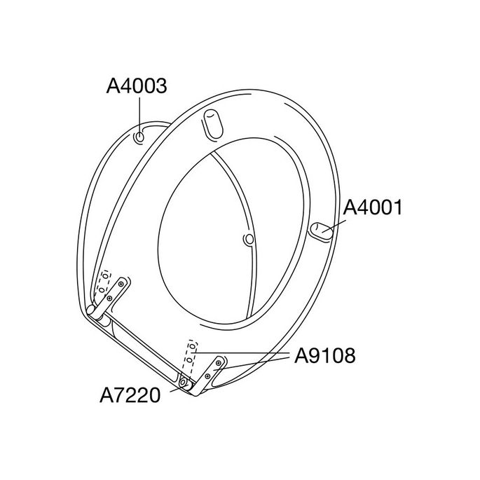 Pressalit Projecta 54011-BY3999 toiletzitting met deksel wit polygiene