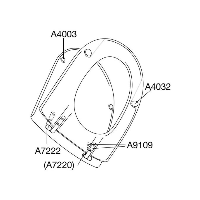 Pressalit Projecta D 172011-D28999 toilet seat with cover white polygiene