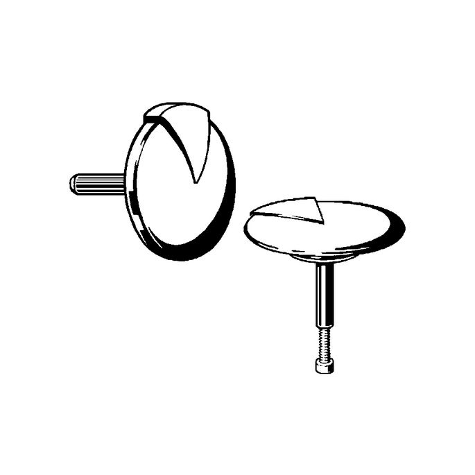 Viega Multiplex Visign M1 103378 draaiknop en danser (kegel) voor badwaste chroom