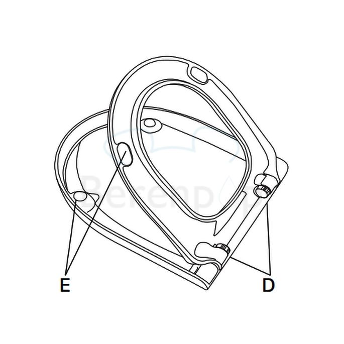 Villeroy en Boch Lifetime 9M02S101 toiletzitting met deksel wit