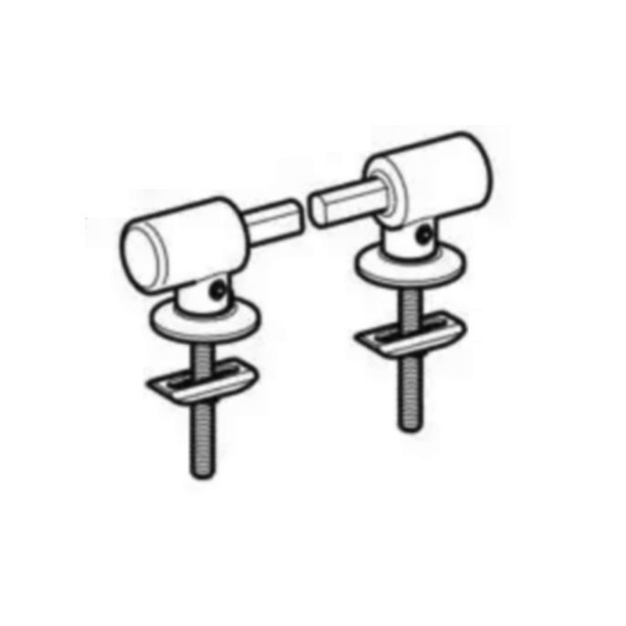 Geberit 598035000 set of hinges chrome