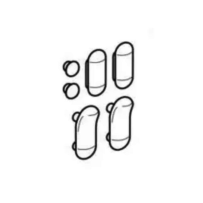 Geberit 598141000 buffers rond en ovaal