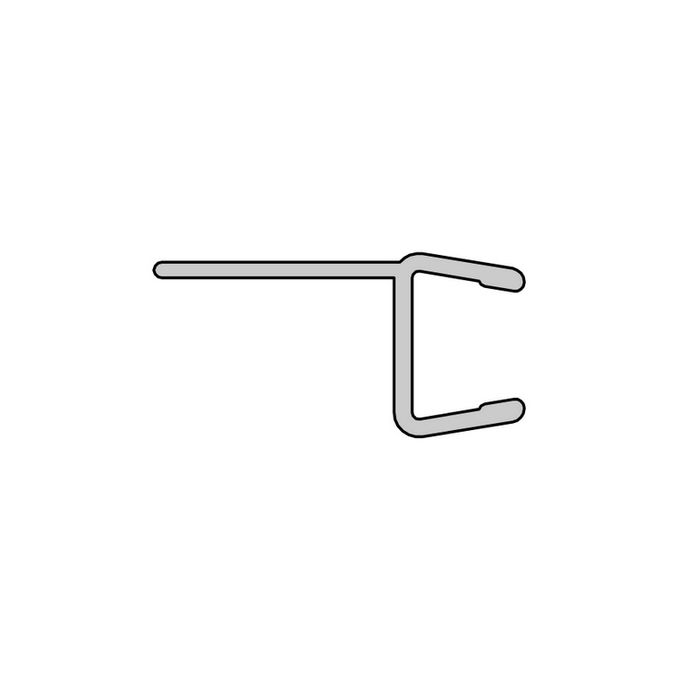 HSK E100072-6 vertical sealing profile 200cm, 6mm