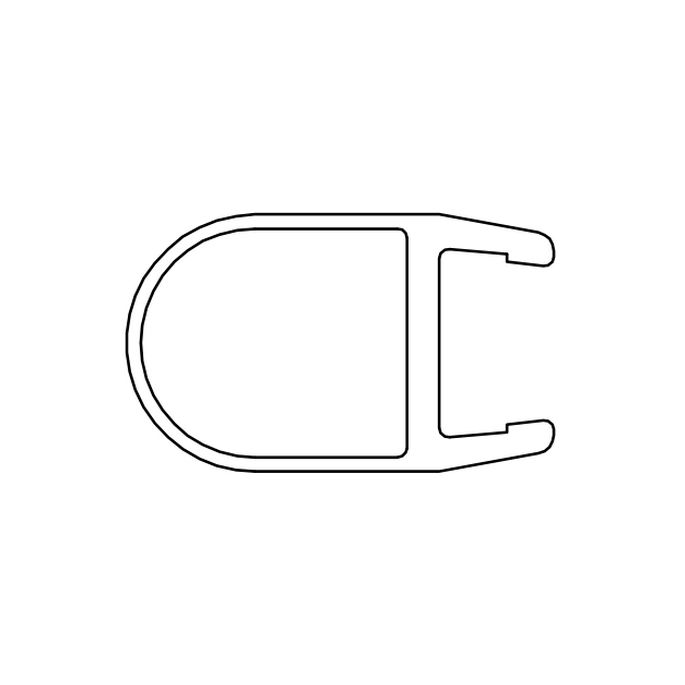 HSK E100078-8-1 vertical o-seal profile 200cm, 8mm