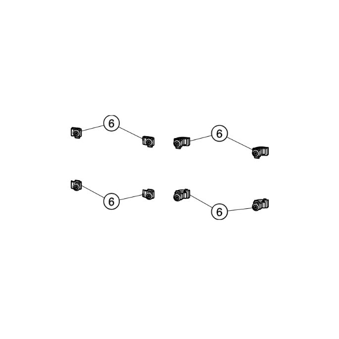 Huppe Alpha 2 - Classics 2 - X1 Flex, 032795 set wieltjes, boven/onder, 8 stuks