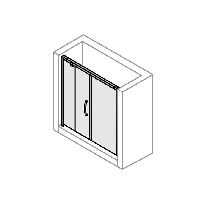 Huppe Aura elegance, 025512 glasbevestiging