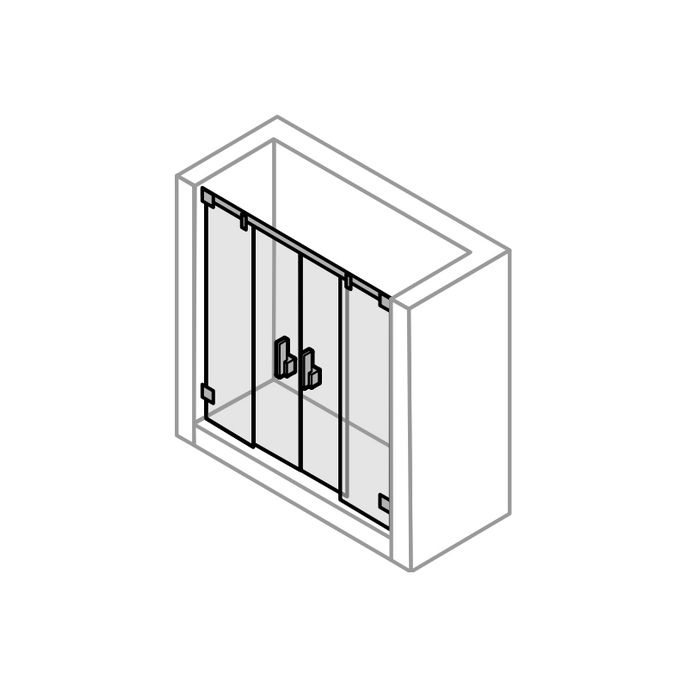 Huppe Vista Pure, 066307 set of guides *no longer available*