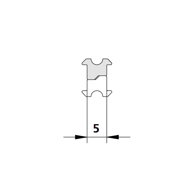 Kermi 2209458 insert magnetic profile vertical 200cm