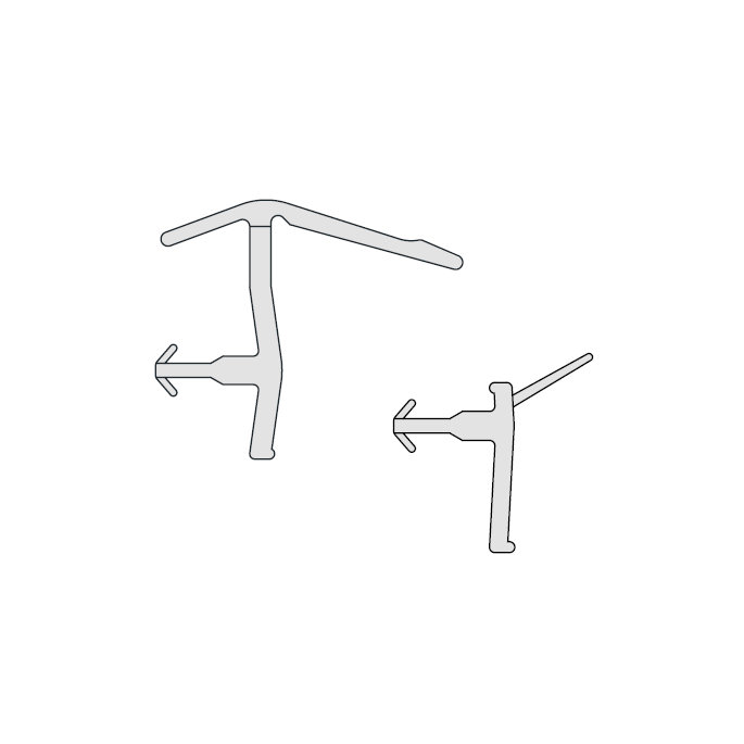 Kermi 2534089 set glasafdichtingen verticaal 200cm