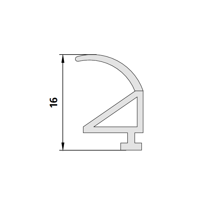 Kermi 6002082 seal vertical 200cm