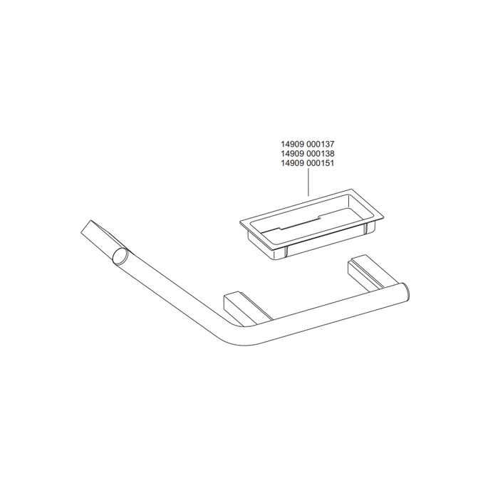 Keuco Collection Plan 14909072037 Griff 135° Edelstahl