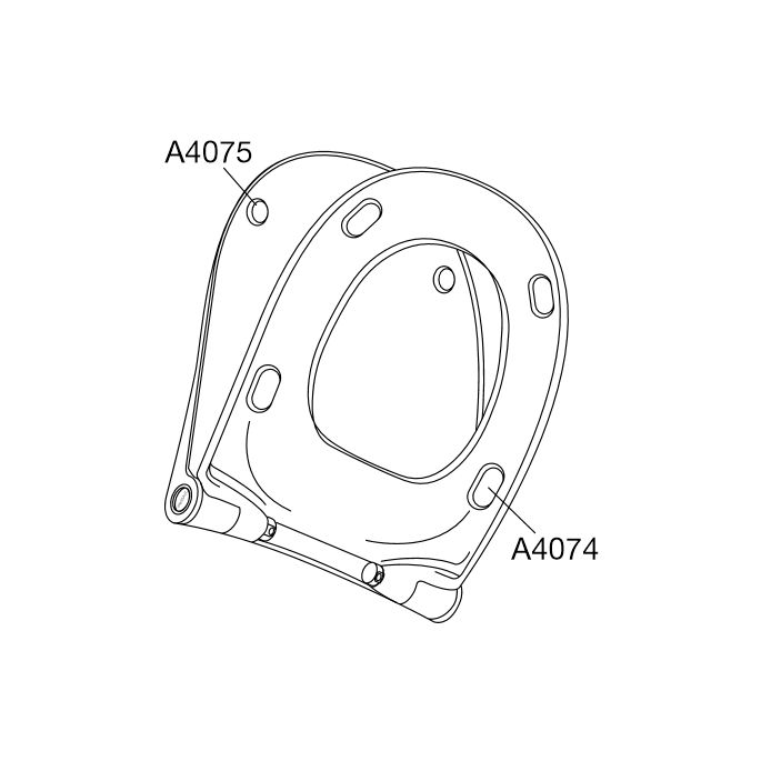 Pressalit Sway D2 994000-DF4999 toiletzitting met deksel wit