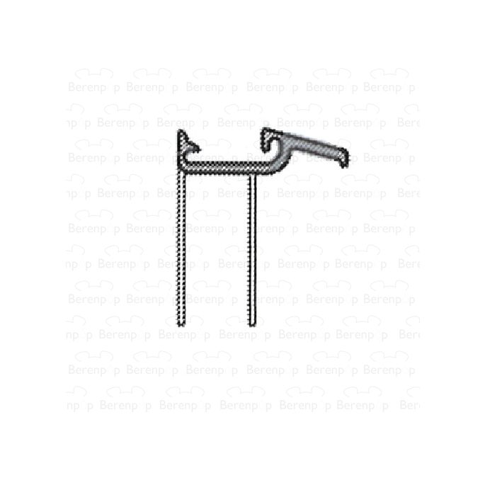 Sealskin Duka 5000-2 GUML424 lang afdichtprofiel 100cm transparant, 8mm