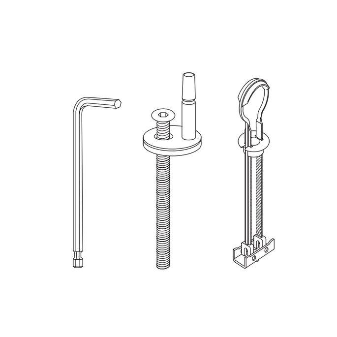 Villeroy en Boch Architectura Vita 92244161 set vaste scharnieren chroom