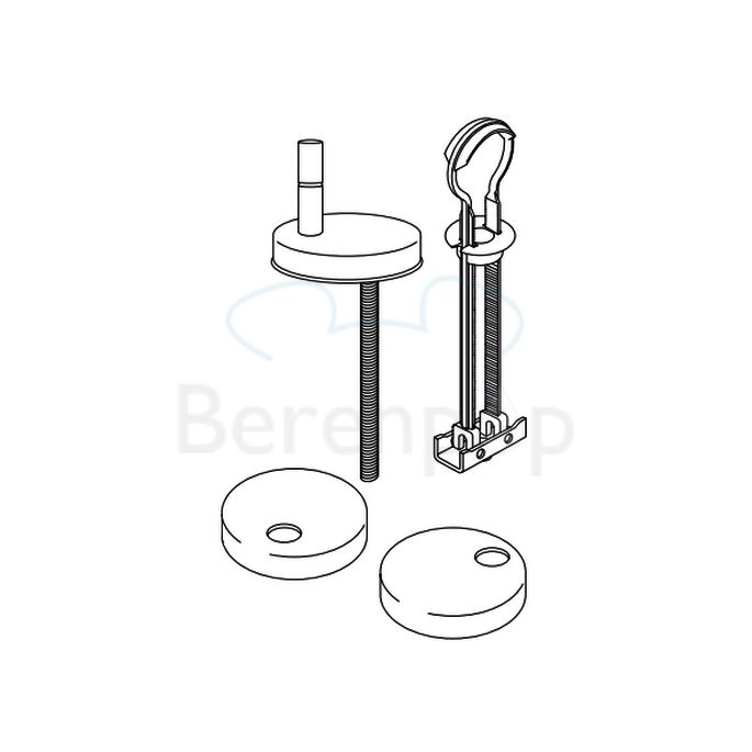 Villeroy en Boch Aveo New Generation 92245161 set verstelbare scharnieren chroom