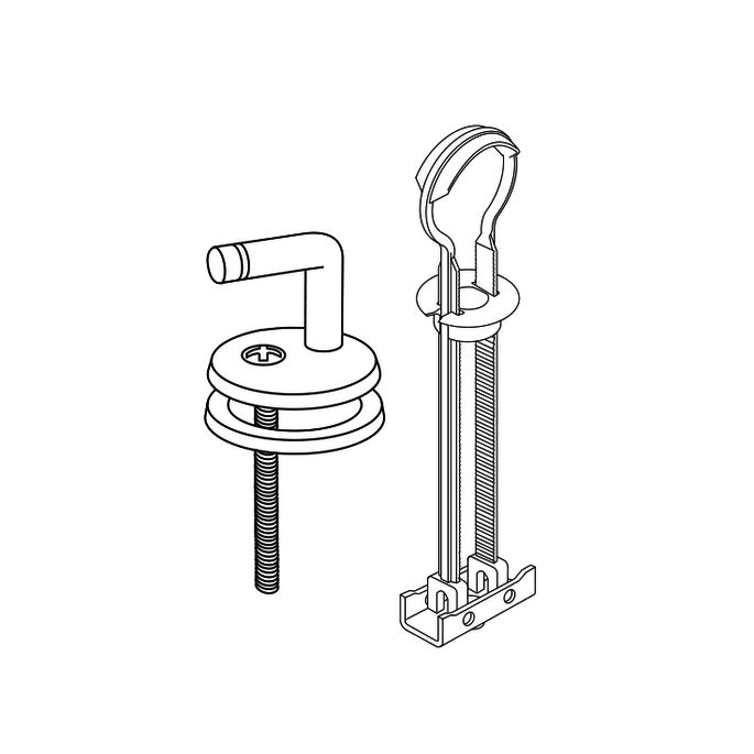 Villeroy en Boch Homage 92205261 set verstellbar Scharniere chrom *nicht mehr lieferbar*