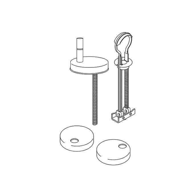 Villeroy en Boch Hommage 92205566 Set einstellbar Scharniere edles Messing