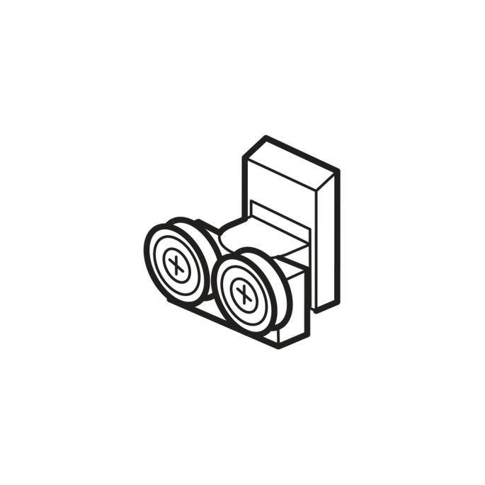 Duscholux GL000005 403172.078 wheel under chrome