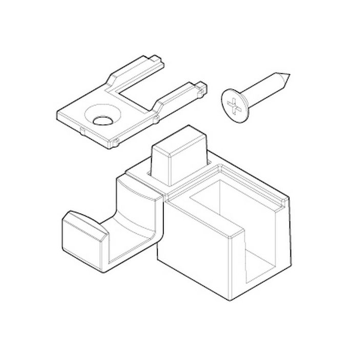 Novellini R06BXMOS1-K ondergeleider chroom