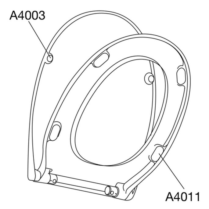 Pressalit Basic Line - UNI 1098000-D5999913 toiletzitting met deksel wit