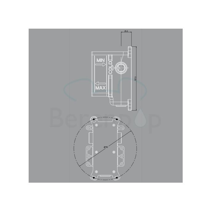 Fima Carlo Frattini F3000 FIMABOX recessed part for bath and shower valve
