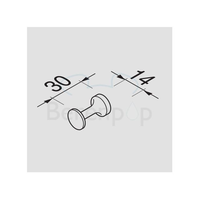 Geesa Luna 5500115 Accessoire-Set (WC Zubehörsatz) chrom