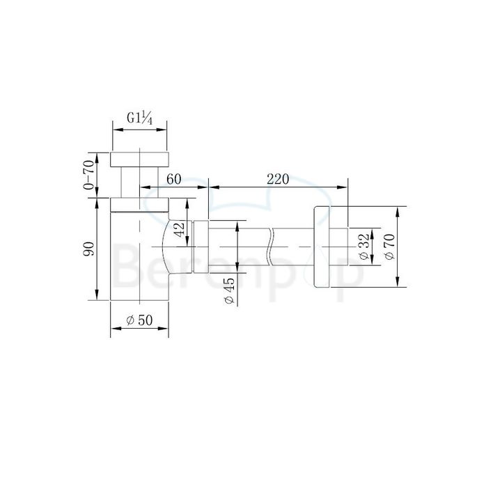 San4U 2505035 One Pack Mini Beta fonteinset wit keramiek/ chroom