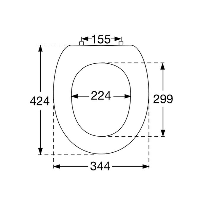 Villeroy en Boch Amadea 88100161 set of fixed hinges chrome