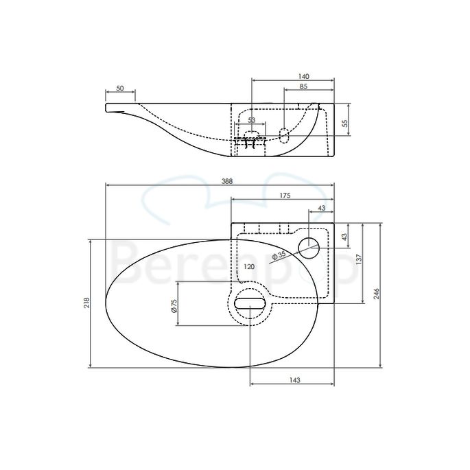 Clou First CL0303100 ceramic fountain 39cm white