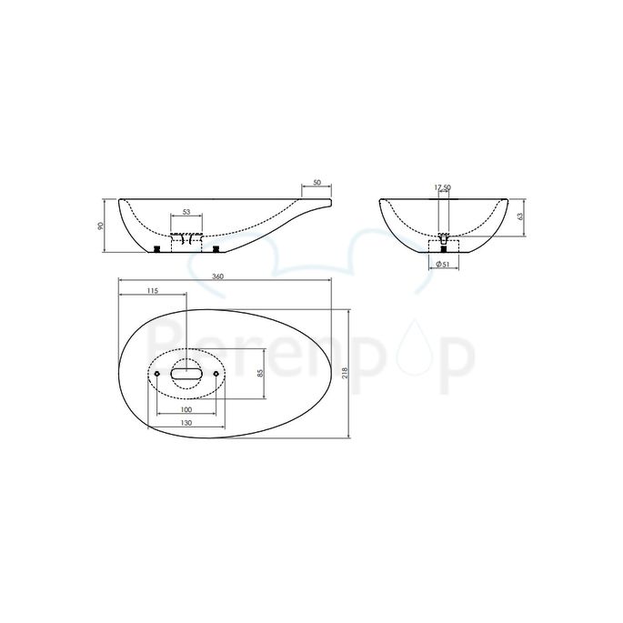 Clou First CL0303110 ceramic fountain 36cm white