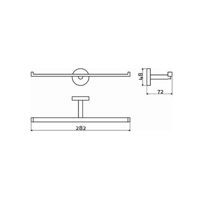 Clou Flat CL0902032 toiletrolhouder dubbel chroom