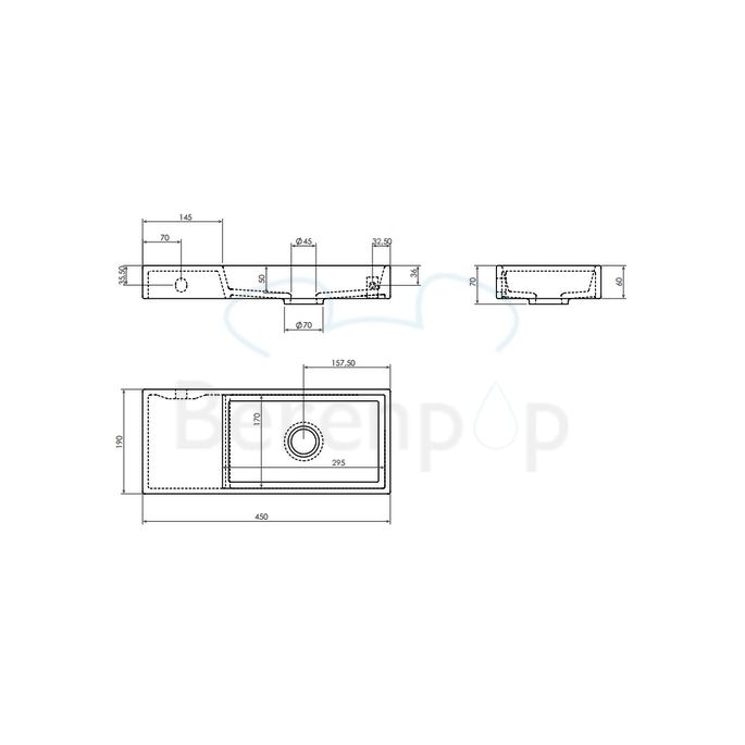 Clou Mini Wash Me CL0303135 ceramic fountain 45cm white