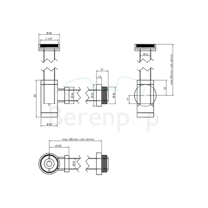 Clou MiniSuk CL065301129 Design-Siphon für Handwaschbecken Chrom