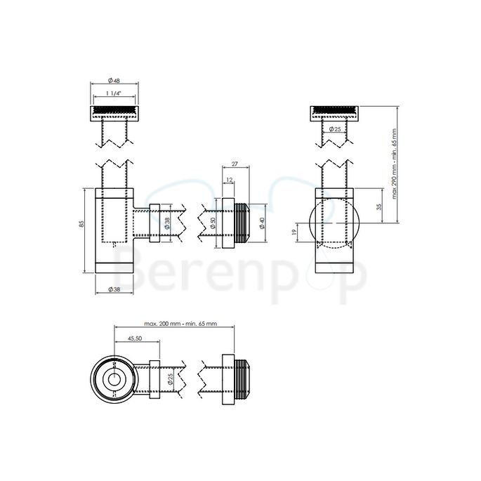 Clou MiniSuk CL065301141 designsifon voor fonteinen RVS geborsteld