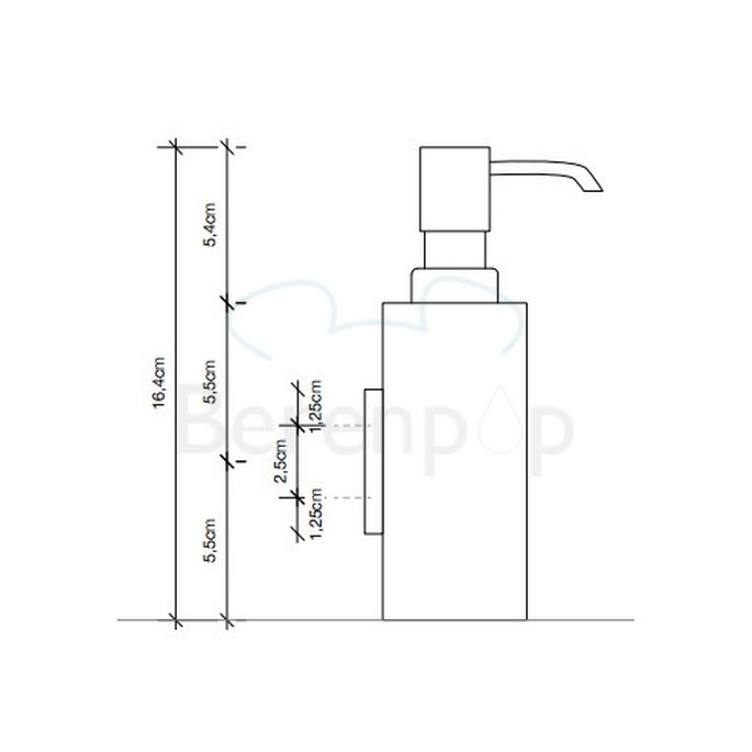 Decor Walther 0847520 DW 375 N zeepdispenser wand goud