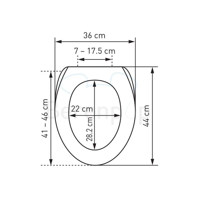Diaqua Sidney LED 31176341 toilet seat with lid white