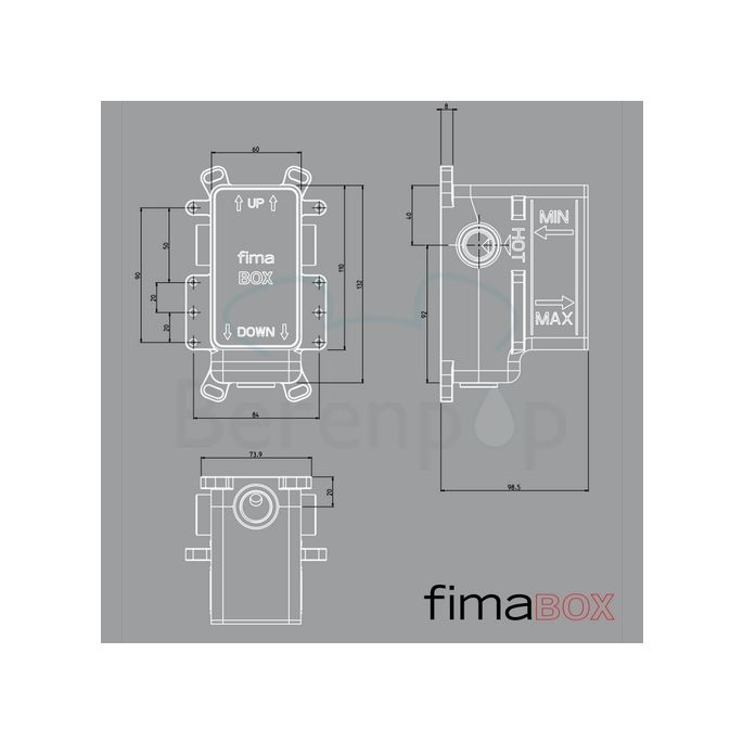 Fima Carlo Frattini F3000 FIMABOX recessed part for bath and shower valve
