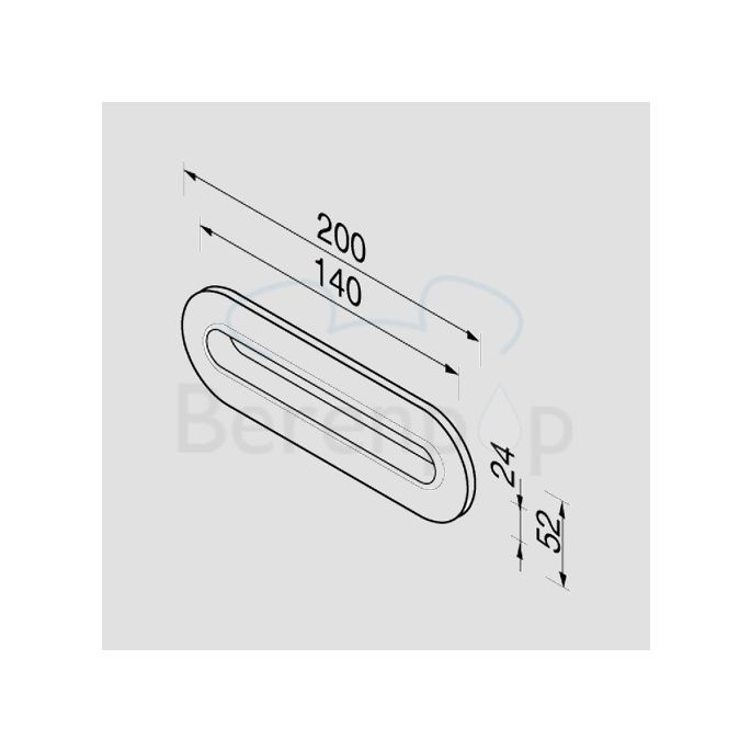 Geesa Hotel 1124 Papiertuchbox vertieft Waschbecken chrom
